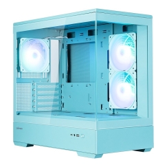 Zalman P30 V2, mATX Mini torņa PC korpuss, 3 x 120mm ARGB ventilatori, piparmētru krāsā