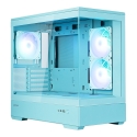 Zalman P30 V2, mATX Mini Tower - tietokonekotelo, 3 x 120 mm ARGB-tuulettimia, Minttu Zalman P30 V2, mATX Mini Tower - tietokonekotelo, 3 x 120 mm ARGB-tuulettimia, Minttu