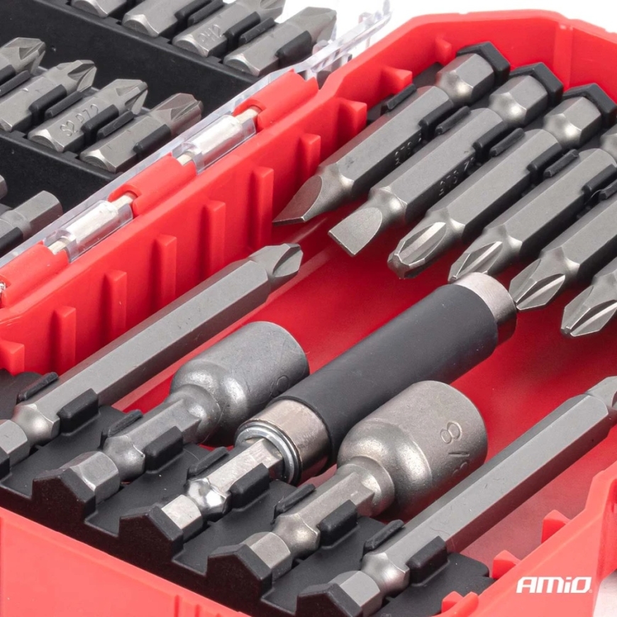 Screwdriver Bit and Socket Set, S2, PH, 45 pcs., AMIO-04932 – 2