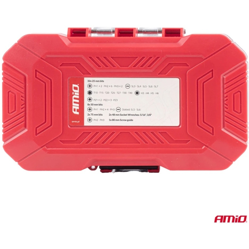 Screwdriver Bit and Socket Set, S2, PH, 45 pcs., AMIO-04932 – 4