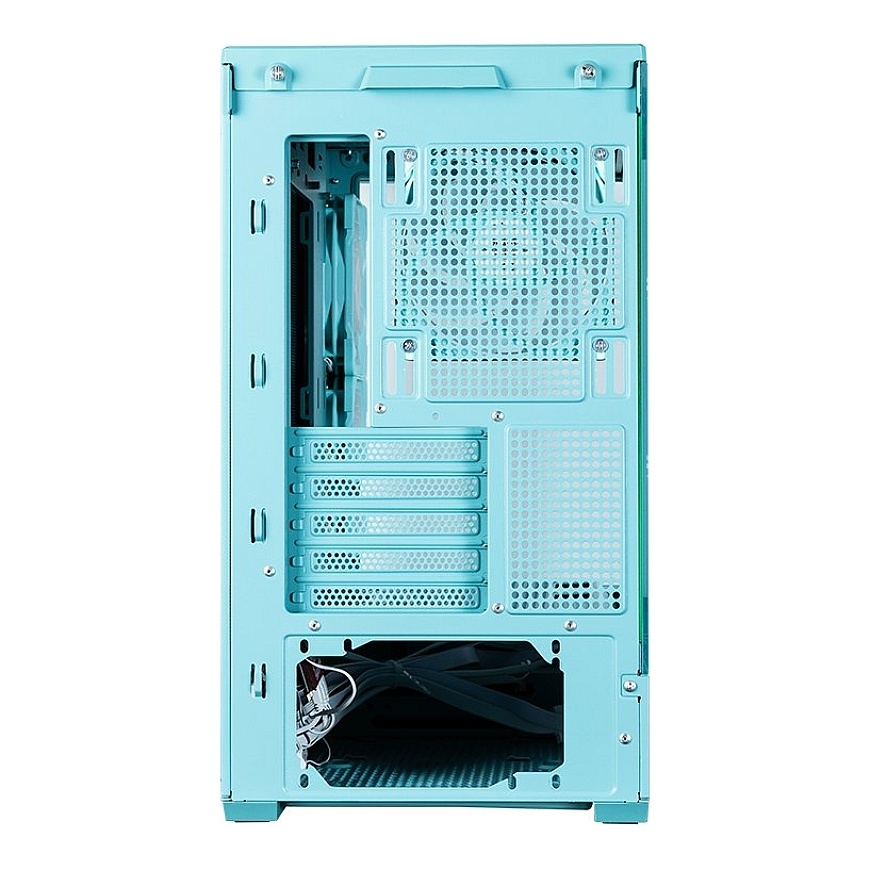 Zalman P30 V2, mATX Mini Tower PC Case, 3 x 120mm ARGB Fans, Mint – 4