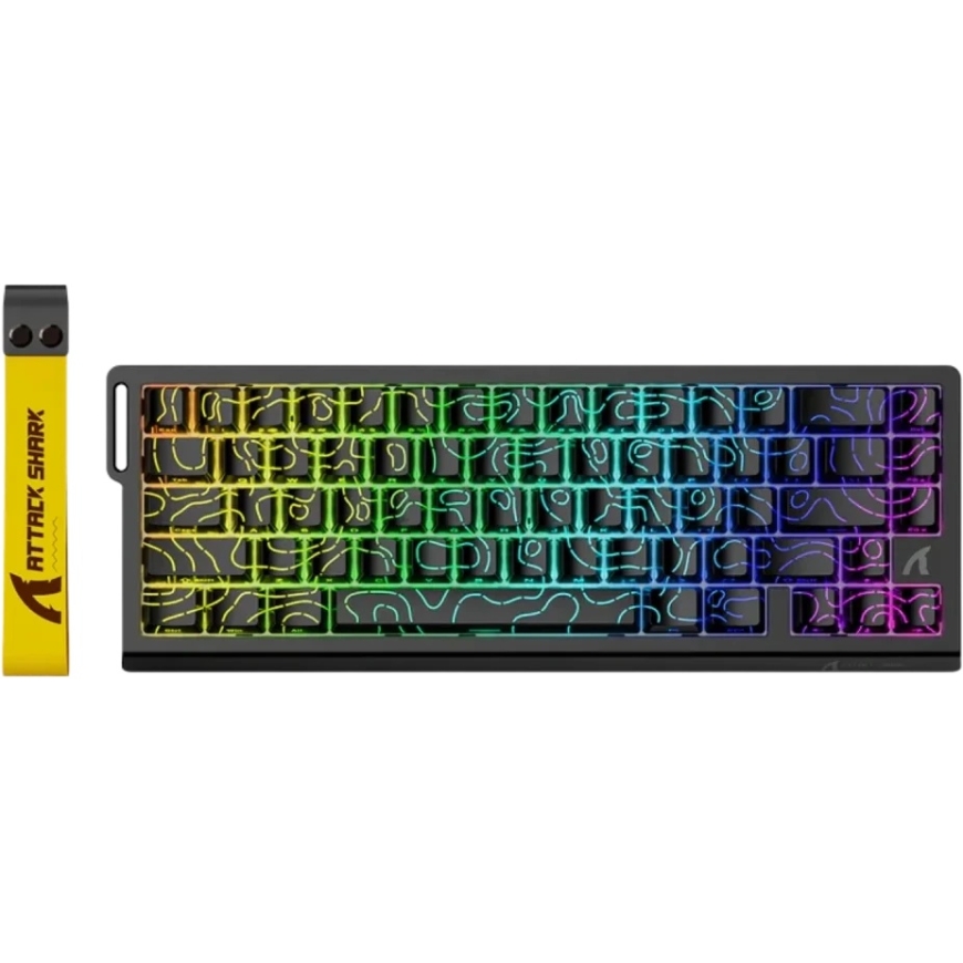 ARTISAN ATTACK SHARK X68 HE Игровая клавиатура | Черные контуры, магнитный переключатель