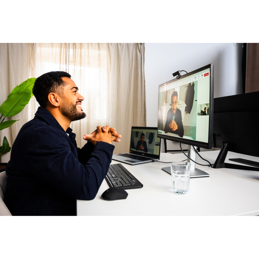 Sandberg Face-ID Webcam Mini vebkamera 2 MP 1920 x 1080 pikseļi USB-C Melns – 3