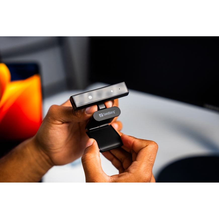 Sandberg Face-ID Webcam Mini vebkamera 2 MP 1920 x 1080 pikseļi USB-C Melns – 5