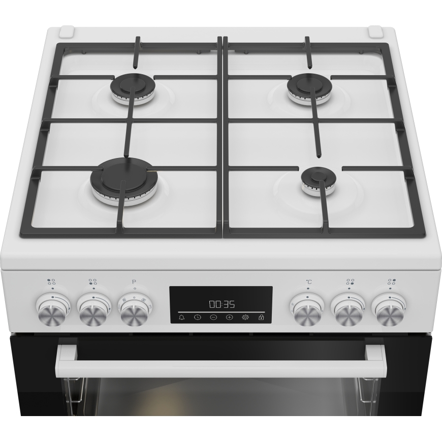 Beko FBM62330GWDTN Freestanding cooker Electric Gas Black, White – 4