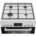Beko FBM62330GWDTN Brīvi stāvoša plīts Elektrisks Gāzes Melns, Balts Beko FBM62330GWDTN Brīvi stāvoša plīts Elektrisks Gāzes Melns, Balts