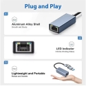 PremiumCord USB-C -USB-A-sovitin Gigabit 10/100/1000Mbps 15cm (ku31ether07) PremiumCord USB-C -USB-A-sovitin Gigabit 10/100/1000Mbps 15cm (ku31ether07)