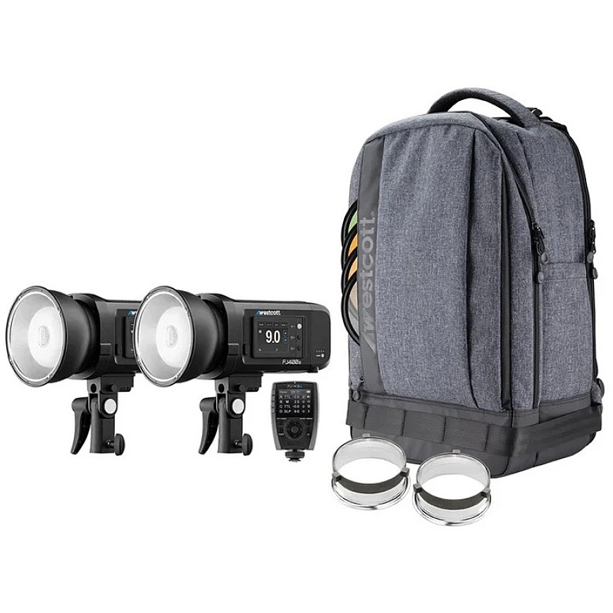 Studio Flash - Westcott FJ400 II 2 Light Kit with FJ X3 M Trigger – 2