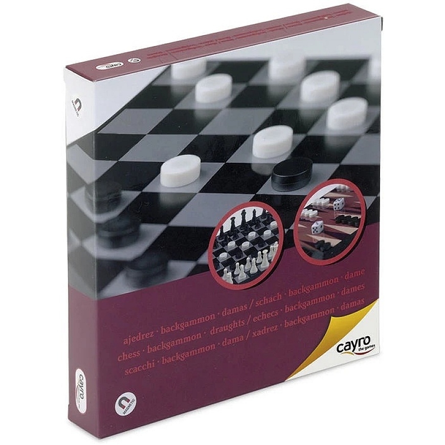 Cayro ruutu magnetiline maletamine, käigud, backgammon – 4