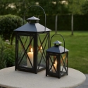 Kodu dekoreerimise kollektsioon Dekoratiivne latern metallist 2 tk, 20 x 20 x 40 ja 15 x 15 x 30 cm Kodu dekoreerimise kollektsioon Dekoratiivne latern metallist 2 tk, 20 x 20 x 40 ja 15 x 15 x 30 cm
