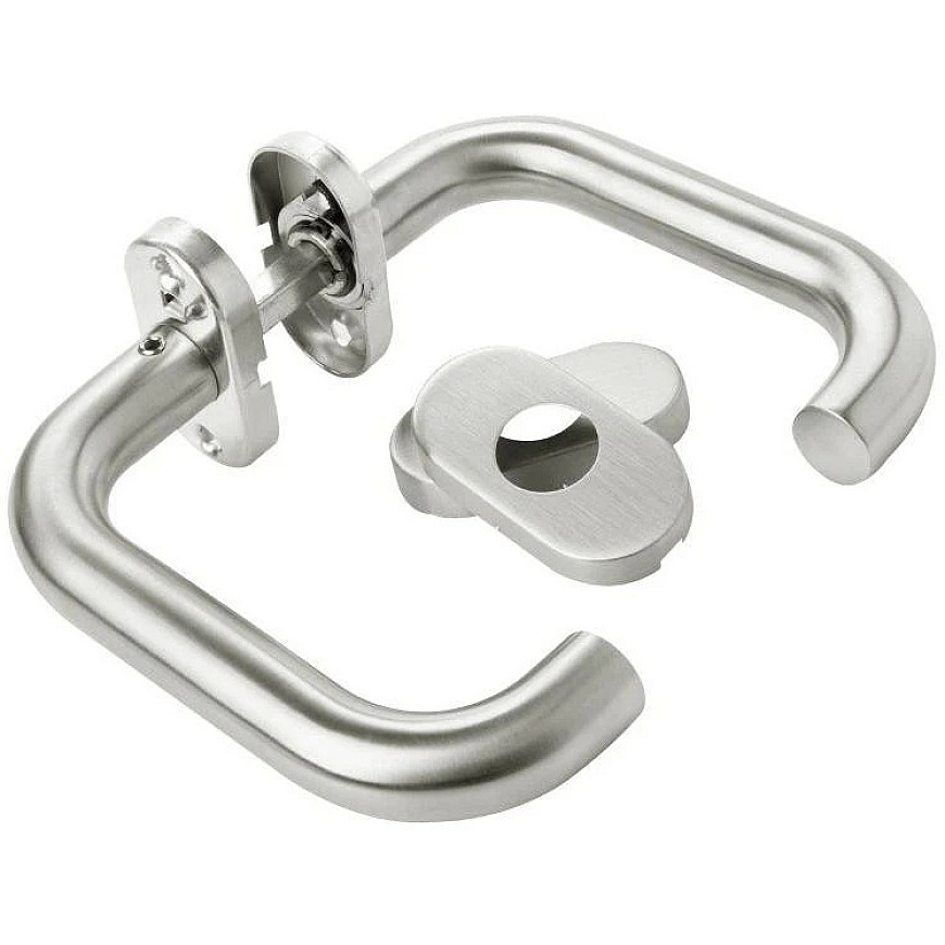 PSG Milano door handle (63.401) made of stainless steel, oval-shaped plate – 2