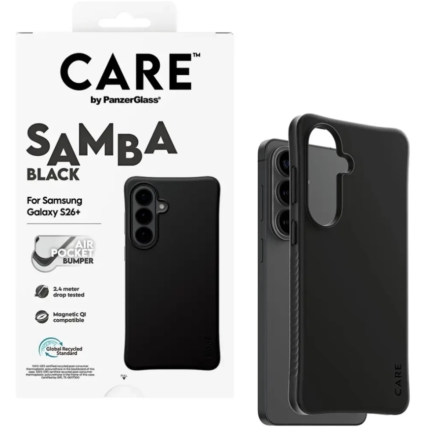 Panzer Glass Kotelo Galaxy S26+:lle kierrätetystä TPU:sta, Qi-yhteensopiva CARE by PanzerGlass