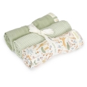 Little Dutch musliinist mähkmete komplekt 3 tk `Safari Wonders´ 70 x 70 cm