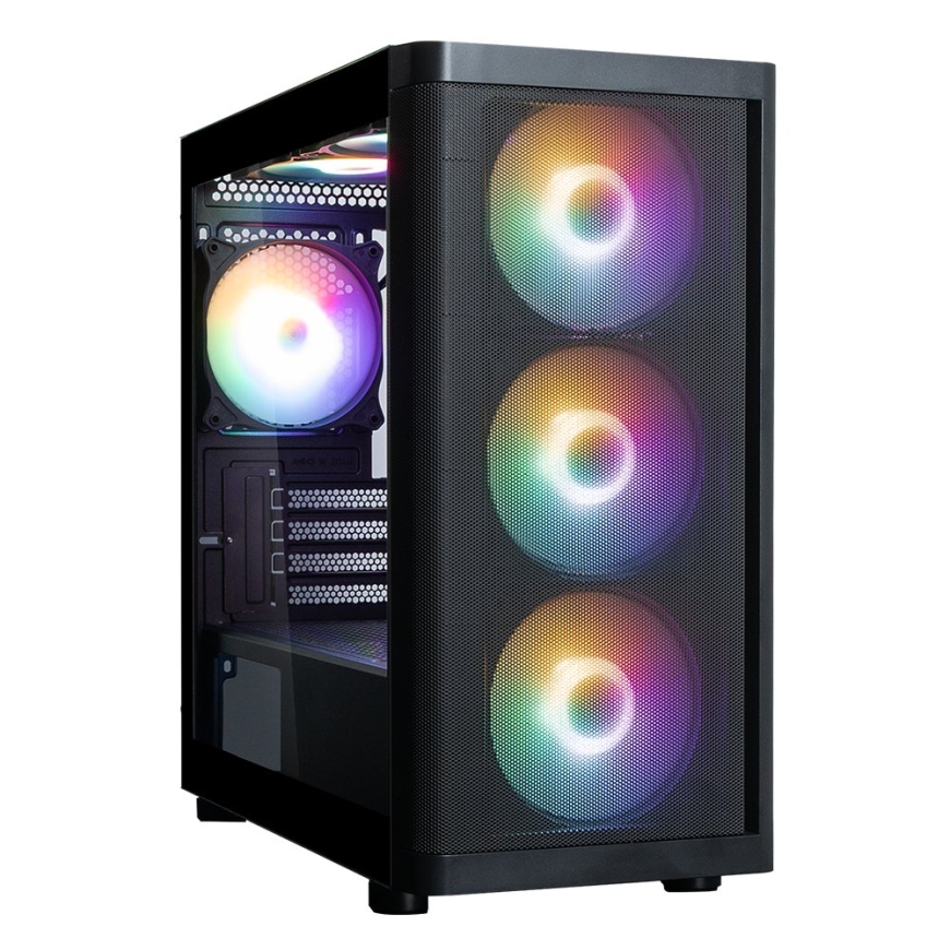 Zalman M4 SE, mATX Mini torņa datora korpuss, 6 x 120mm FRGB ventilatori, melns – 4
