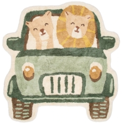 Little Dutch Matto 'Safari-auto' 108×110 cm