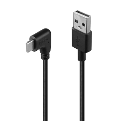 Lindy 32000 USB kabelis USB 2.0 0,5 m USB A USB C 15 W Juoda