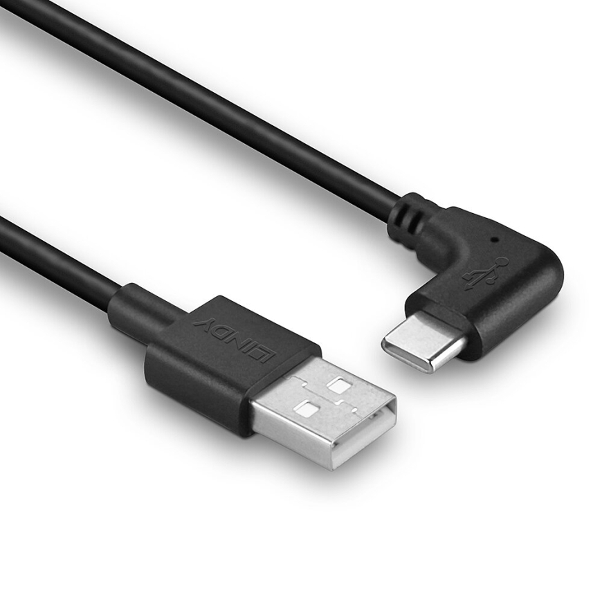 Lindy 32000 USB-kaapeli USB 2.0 0,5 m USB A USB C 15 W Musta – 3
