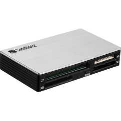 Sandberg 133-73 kaardilugeja USB 3.2 Gen 1 (3.1 Gen 1) Type-A Must, Hõbe