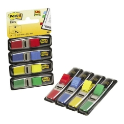 3M Post-it Reusable Sticky Notes, 11.9 x 43.1 mm, 4 colors