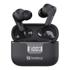 Sandberg 126-52 kuulokkeet ja kuulokemikrofoni True Wireless Stereo (TWS) In-ear Musiikki/Päivittäin Bluetooth Musta