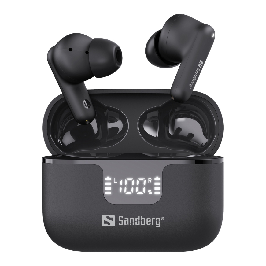 Sandberg 126-52 kuulokkeet ja kuulokemikrofoni True Wireless Stereo (TWS) In-ear Musiikki/Päivittäin