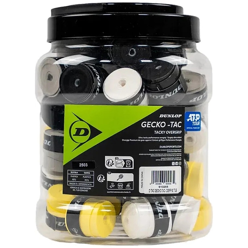 Teniso raketės virš. apvija GECKO-TAC 60vnt. mixed
