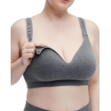 MOMCOZY MEDVILNINĖ MAITINIMO LIEMENĖLĖ DIDESNEI KRŪTINEI BUSTY, PILKA, XL MOMCOZY MEDVILNINĖ MAITINIMO LIEMENĖLĖ DIDESNEI KRŪTINEI BUSTY, PILKA, XL