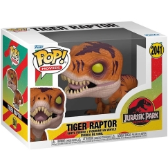 FUNKO POP! Vinüülkuju: Jurassic Park - Tiger Raptor, ~8.4 cm