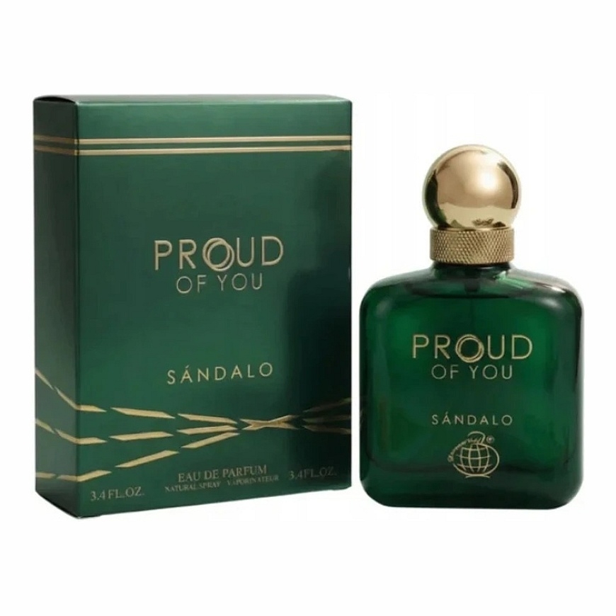 Fragrance World Proud Of You Sandalo EDP parfüüm meestele, 100 ml – 2