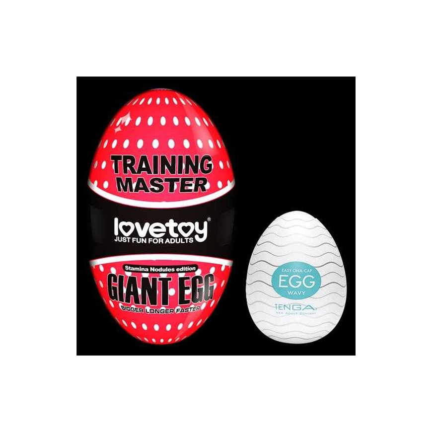 LOVETOY Milzīgas Olas Masturbators Sarkans – 3