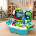 Lean Toys Lääkärisetti 2-in-1, turkoosi ja valkoinen, 23,5 × 17 × 9,5 cm Lean Toys Lääkärisetti 2-in-1, turkoosi ja valkoinen, 23,5 × 17 × 9,5 cm