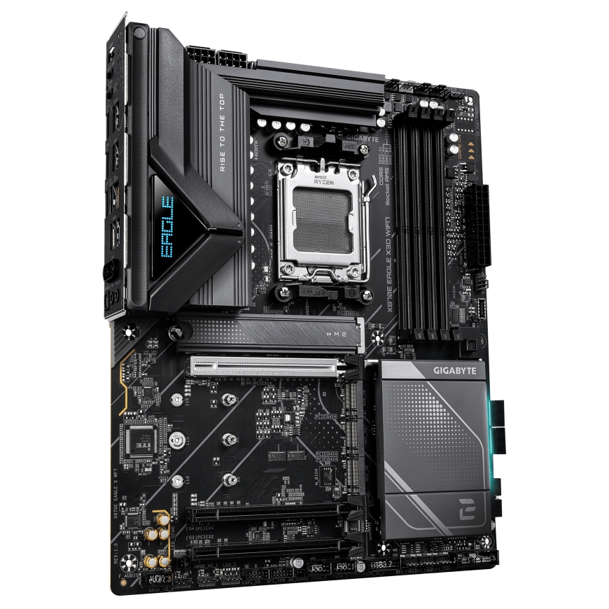 GIGABYTE X870E EAGLE X3D WIFI7 AMD X870E Pistoke AM5 ATX – 3