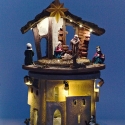 KOOPMAN Festive Decoration Victoria Sport Decorative LED Nativity Scene 14x14x23CM Star