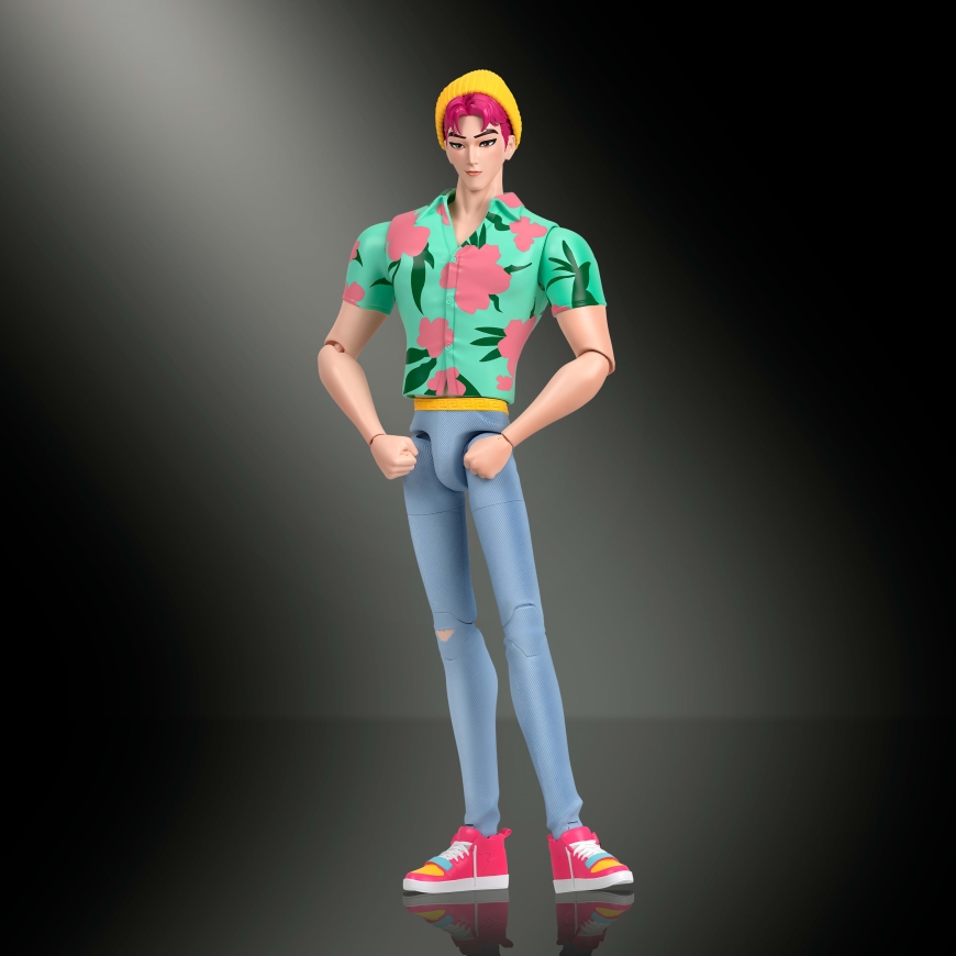Mattel KPop Demon Hunters Saja Boys Abby 6.8-inch Action Figure with Accessories & Swappable Faces & – 5