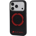 Audi RSQ süsinikkiu sportlik punane MagSafe kate iPhone 18 Pro / 17 Pro - Must Audi RSQ süsinikkiu sportlik punane MagSafe kate iPhone 18 Pro / 17 Pro - Must