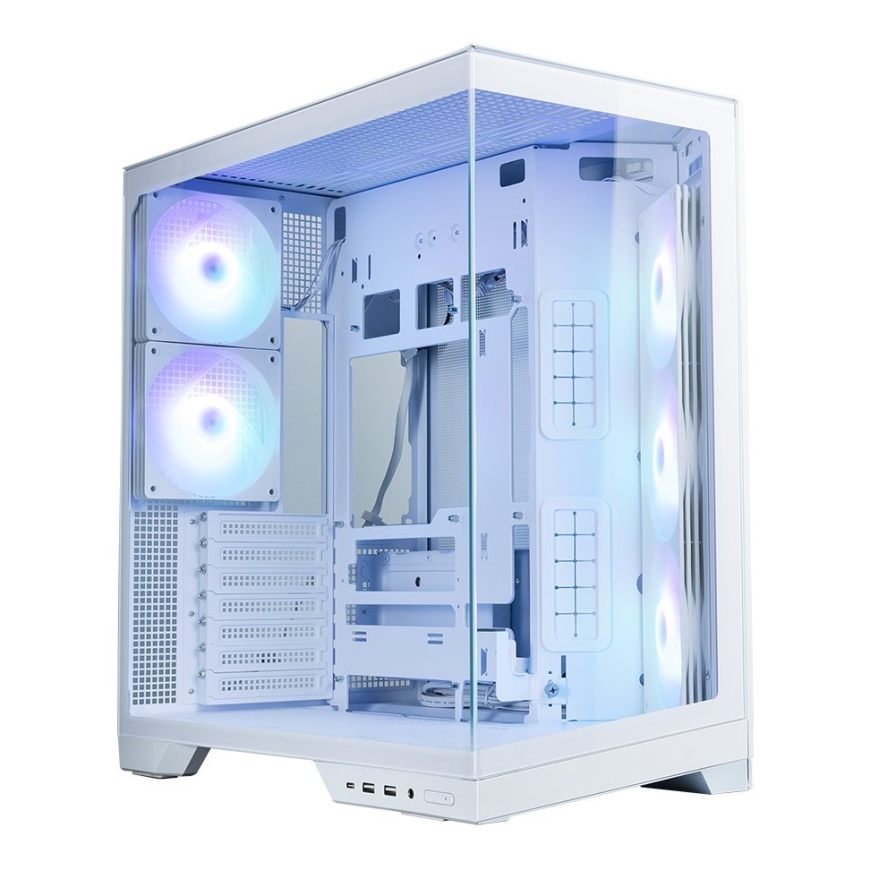 Zalman D50, ATX Mid Tower PC Case, 3 x 120mm Fans, White