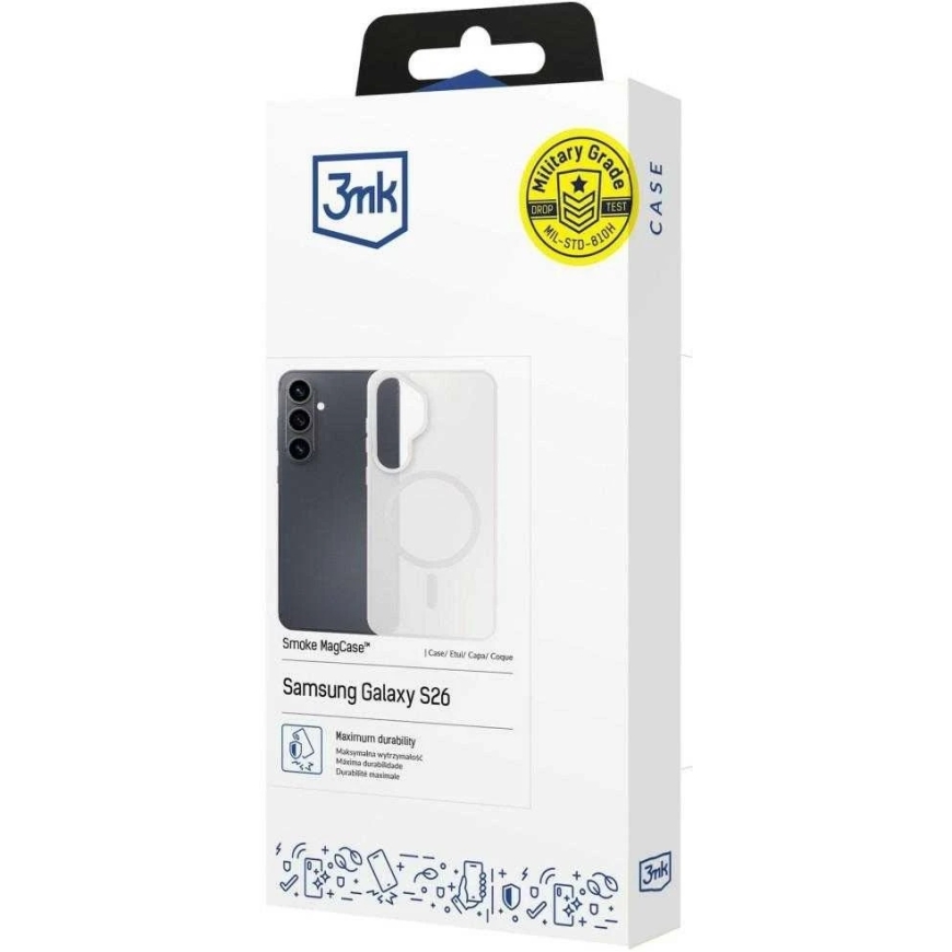 3MK Smoke MagCase Samsung Galaxy S26 baltā – 2