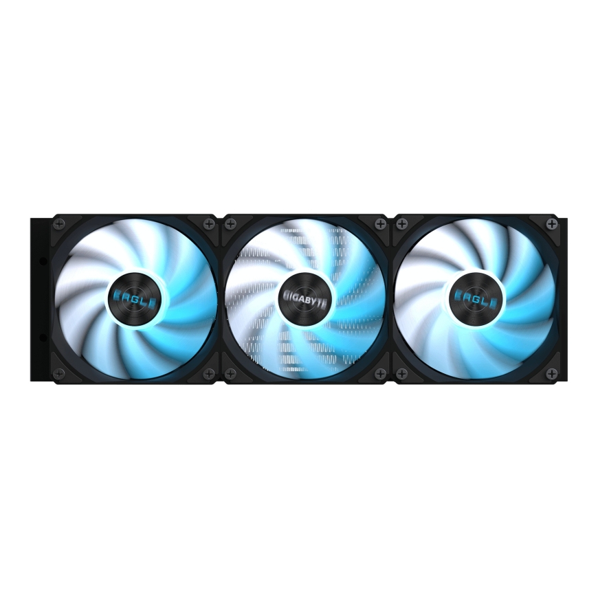 GIGABYTE EAGLE 360 Liquid CPU Cooler - 3x120mm ARGB Fans, full-color LCD, DAISY-CHAIN, Intel LGA 185 – 4
