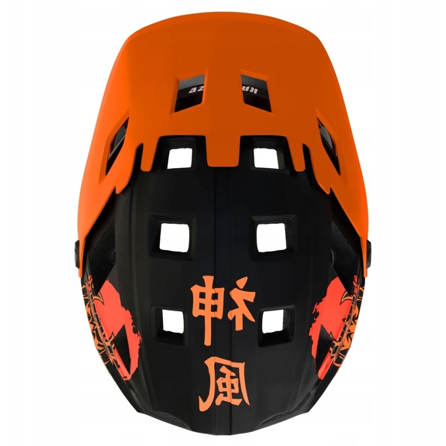 Oranžiline Kamikaze Ronin kiiver Oranžiline lõuaga L – 4