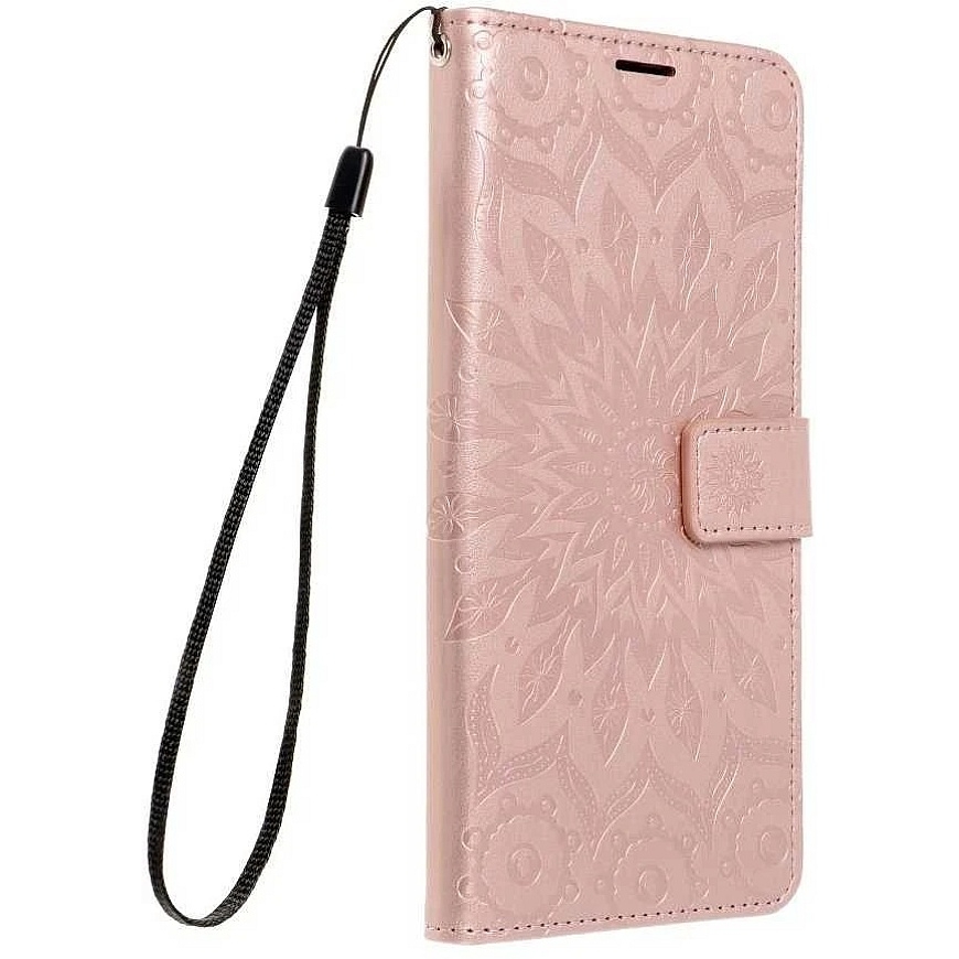 Forcell Oem MEZZO Book case for Samsung Galaxy A12 / M12 mandala rose gold color