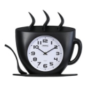 Cup Wall Clock, 34.4*39.8*4.4 cm, 1 AA battery (not included), B Cup Wall Clock, 34.4*39.8*4.4 cm, 1 AA battery (not included), B