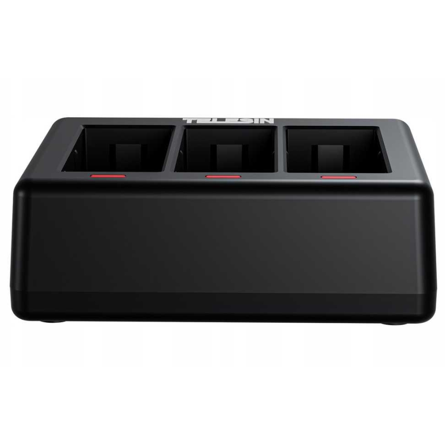 null Aku Laadija - Telesin S0-ECB-07-TGP 3-Kanali USB-C Laadija koos 2x 1900mAh akudega – 4