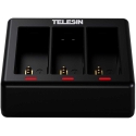 null Akumulatora lādētājs - Telesin S0-ECB-07-TGP 3-kanālu USB-C lādētājs ar 2x 1900mAh akumulatoriem null Akumulatora lādētājs - Telesin S0-ECB-07-TGP 3-kanālu USB-C lādētājs ar 2x 1900mAh akumulatoriem