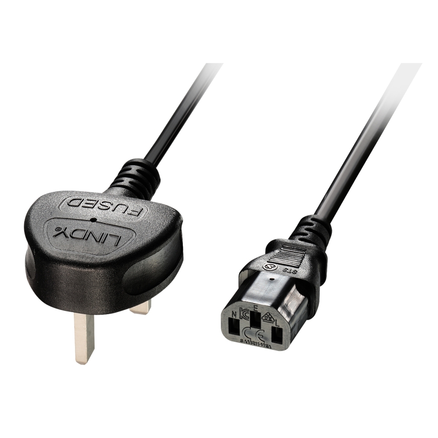 Lindy 30435 elektrības kabelis Melns 5