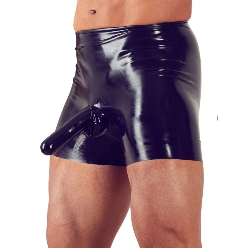 Late X Miesten Latex Alushousut Musta L – 2
