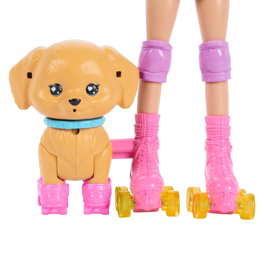 Barbie Pets Skate and Run Pup Blonde Doll with Puppy, Skates, and Accessories – 4