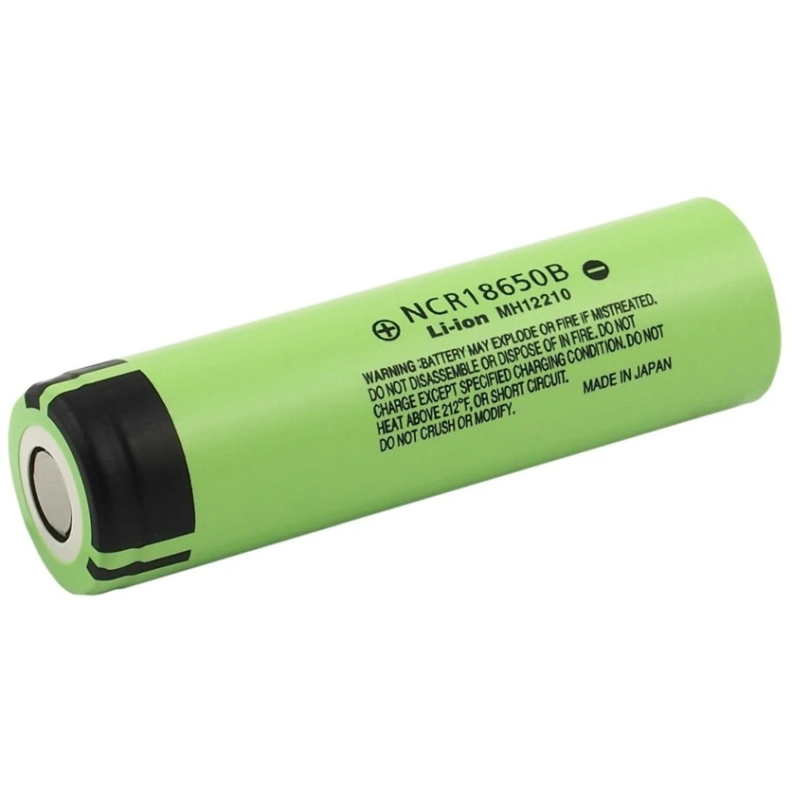 Aku - Panasonic NCR18650B 3350mAh 3.6V Li-Ion Laetav Aku Must