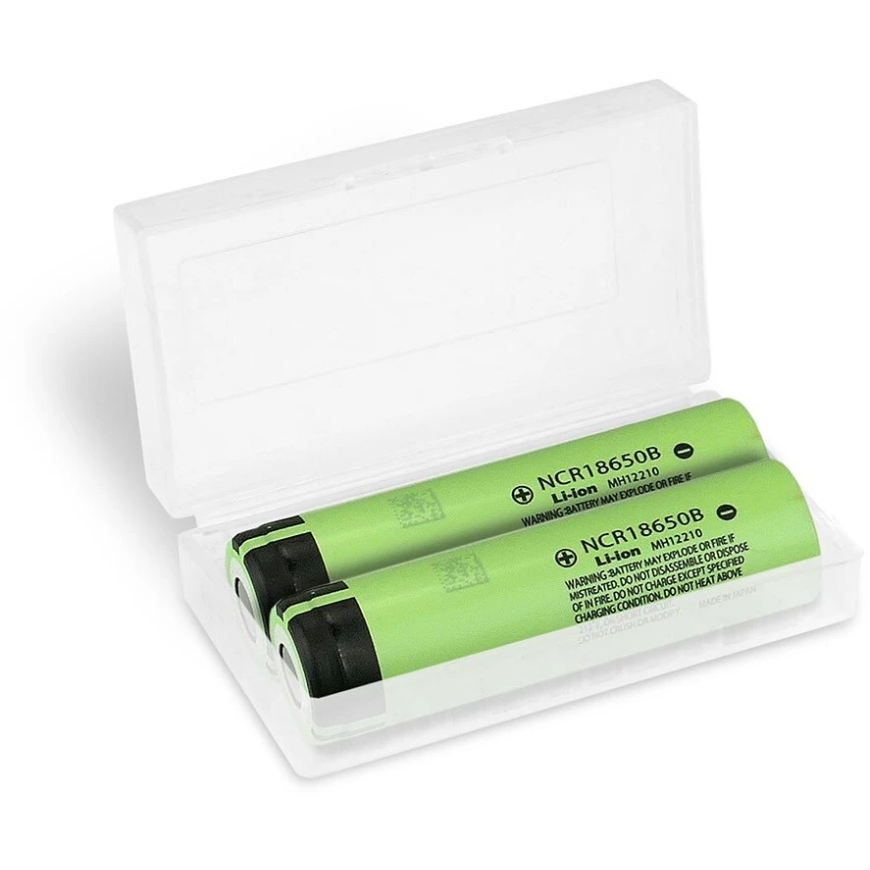 Akumulators - Panasonic NCR18650B 3350mAh 3.6V Li-Ion Lādējamais akumulators Melns – 3