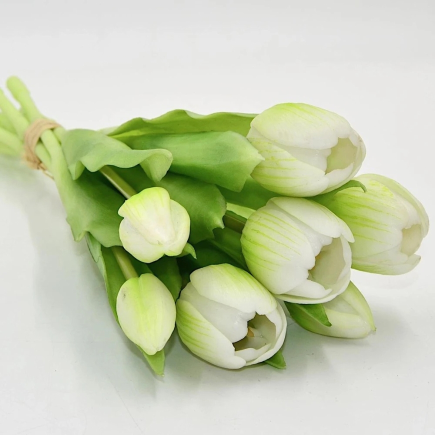 Saska Garden Valkoinen tulppaanikimppu 31 cm – 4