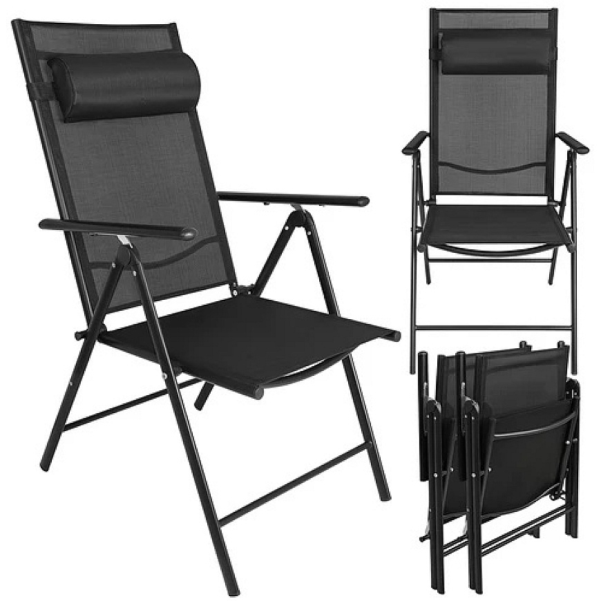 Gardlov juodas folding garden chair, 2 pieces – 5